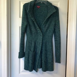 Long Button Up Cardigan